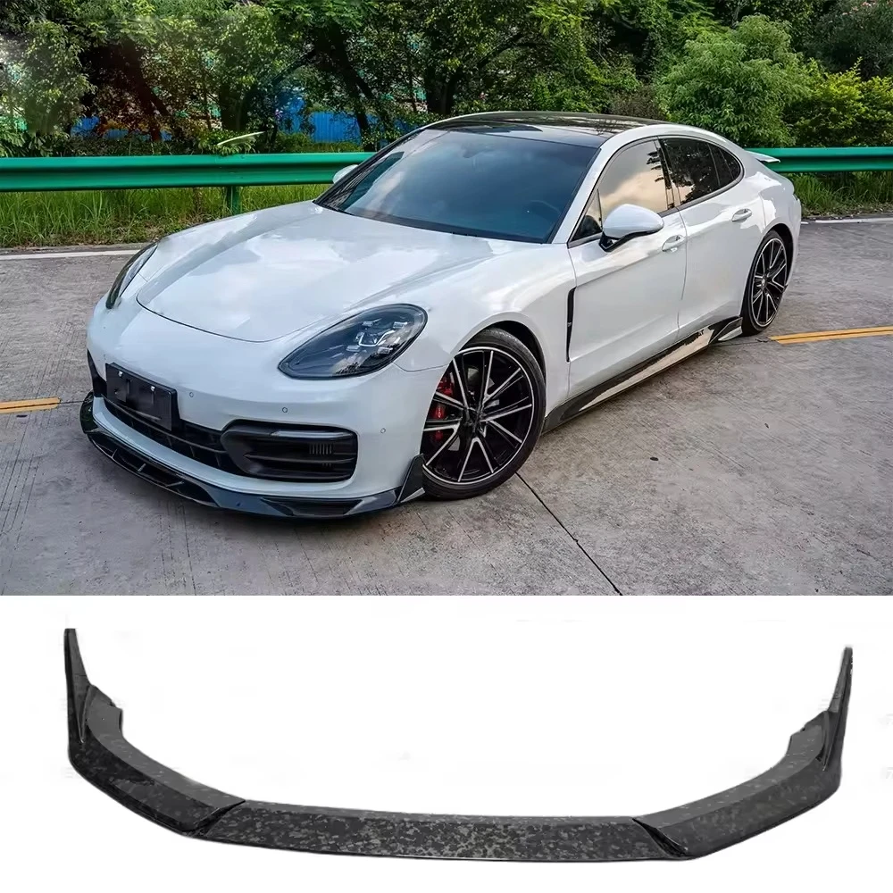 

Panamera 971 is a high-quality car accessory with a forged carbon front bumper lip.