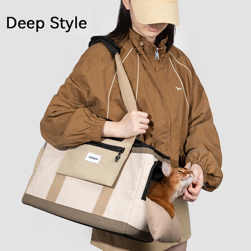 

Leisure Pet Single Shoulder Bag Outdoor Cat Breathable Portable Bag Outgoing Carrier Bag Travel Backpack For Cats Accessory