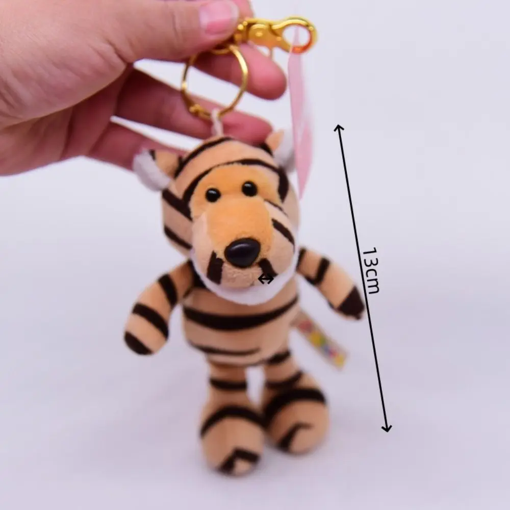 Stuffed Animal Animal Keychain Wolf Hippopotamus Jungle Brother Forest Animal Pendant Tiger Giraffe 13cm Elephant Lion Keyring