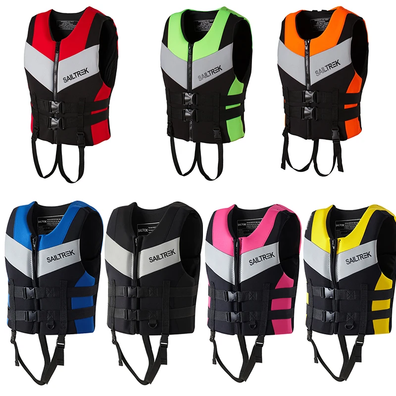 

Life Jacket Adults Surf Vest Motorboats Jet Ski Kayak Wakeboard Raft Fishing Rescue Boat Swimming Surf Sailing Safety