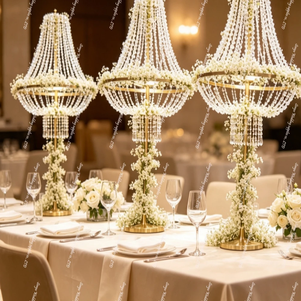 4-10pcs)80-130cm Lampshade light Banquet Candle Holder Perfect for Party/Banquet Wedding Centerpiece Table Decor