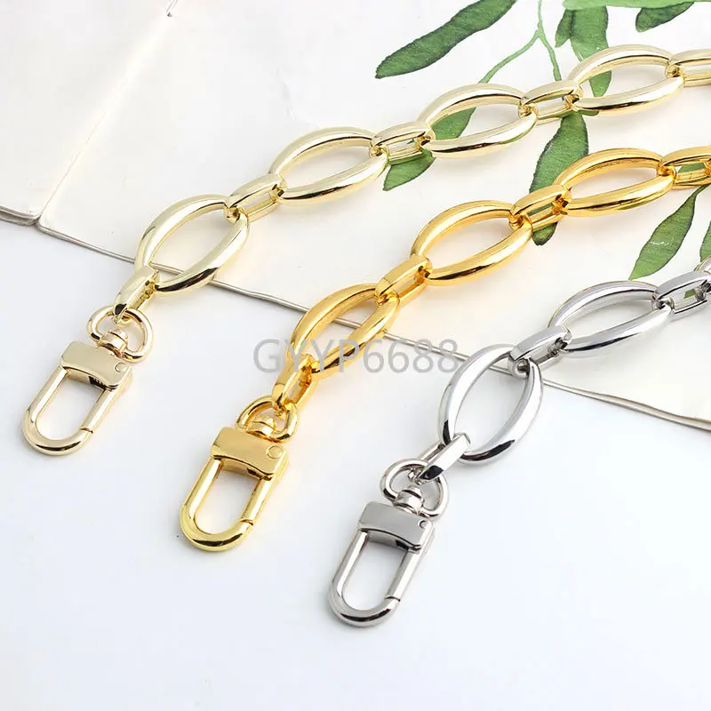 1PCS 11MM 12MM 18MM 30-120CM Metal Chains For Bags Strap Crossbody Small Handbags Purse Shoulder Replacement Handles Accessories