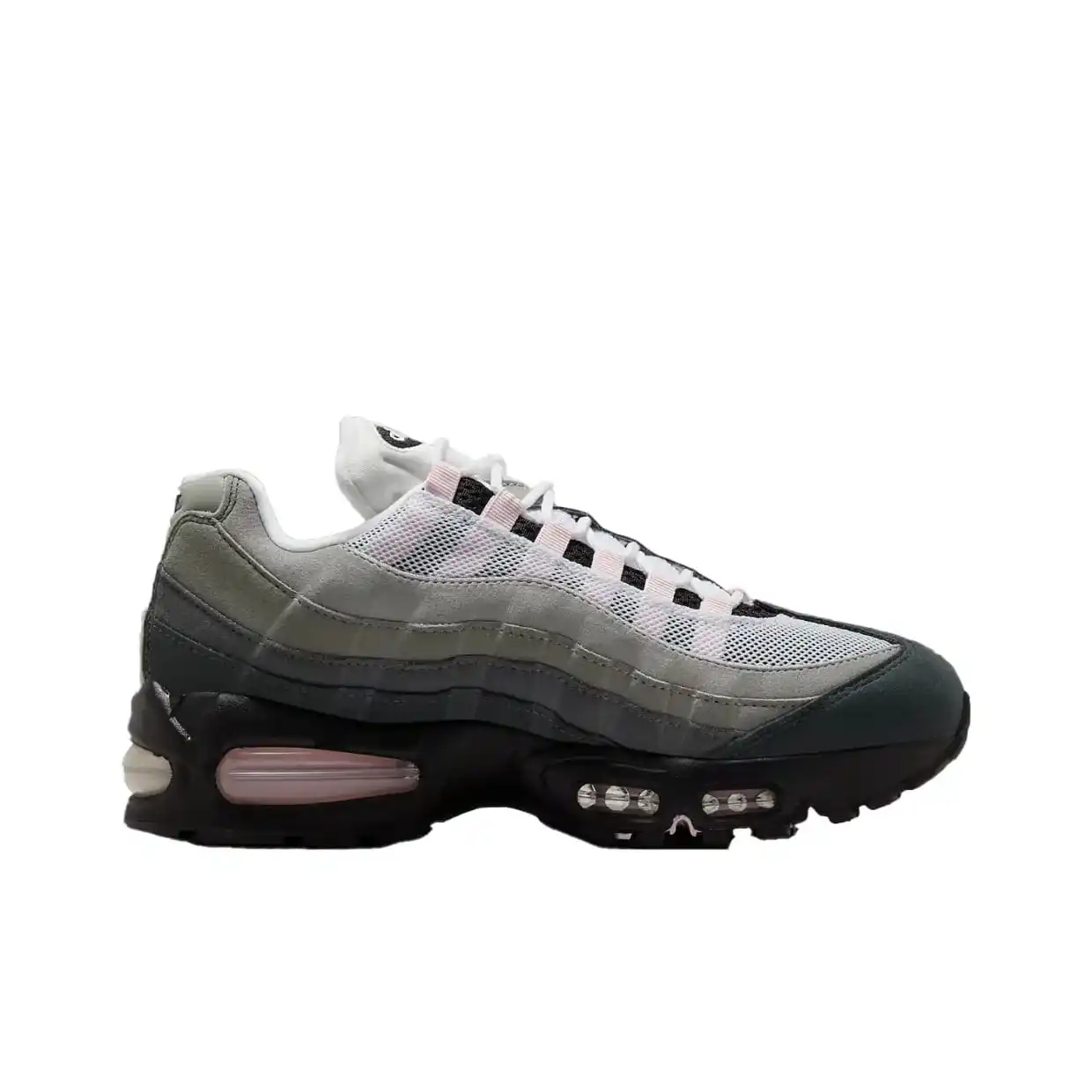 Nike Air Max 95 OG Comfortable And Versatile Low-Top Casual Running Shoes  Grey/Pink HJ5996-001