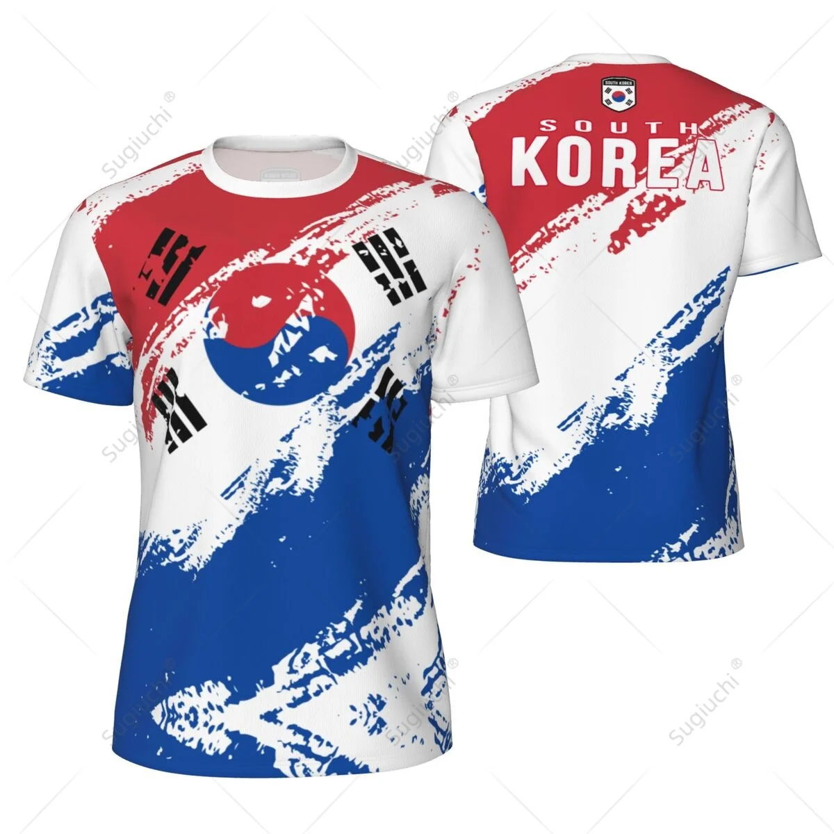 KOREA 3D Print Sports Quick-dry Breathable Men T-shirt Outdoor Football Jersey Team Fan Parent-child Short Sleeve Clothes Summer