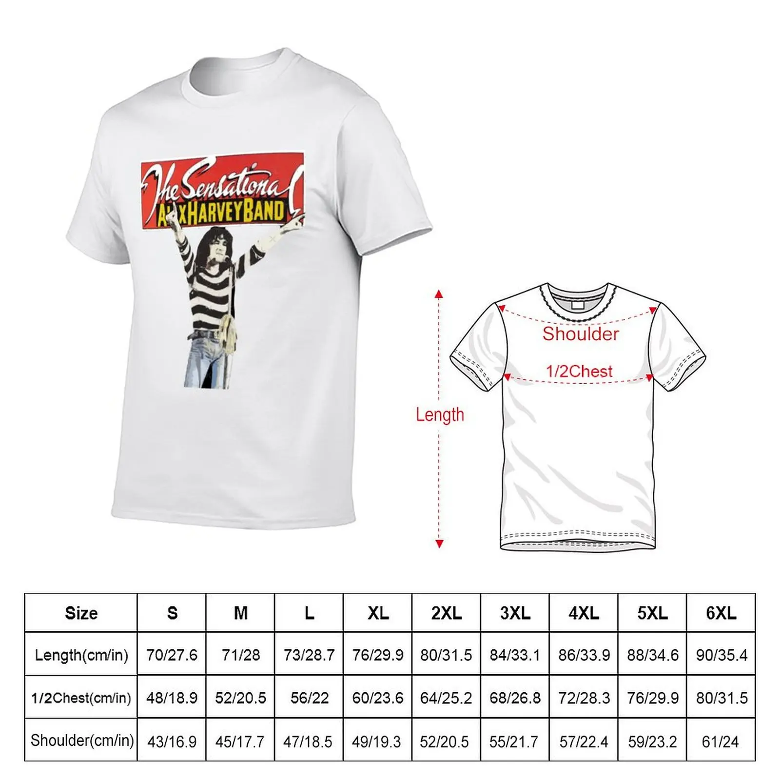 The Sensational Alex Harvey Band T-Shirt Sweat Resistant Workout Tee Shirt