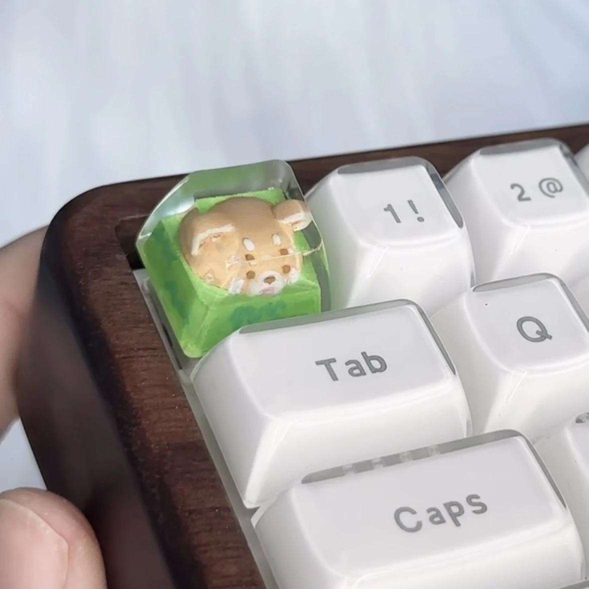 

Forest Red Panda Original Monster Theme Keycap Epoxy Keycap Personalized Keycap