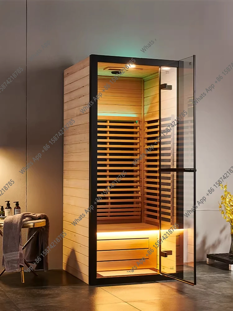 Deluxe single steam room household small family graphene sauna
