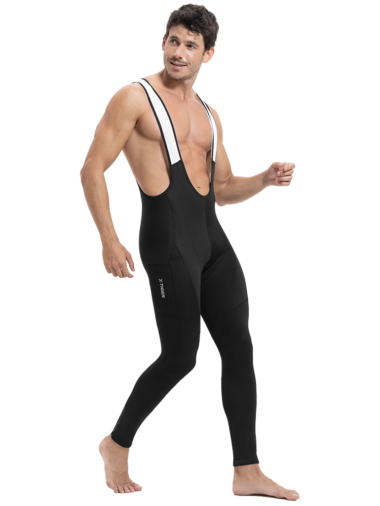 AliExpress X-TIGER Winter Men's Cycling Trousers Mountain Bike Long Pants 5D Gel Pad Cycling Bib Pants Keep Warm Bicycle Tights