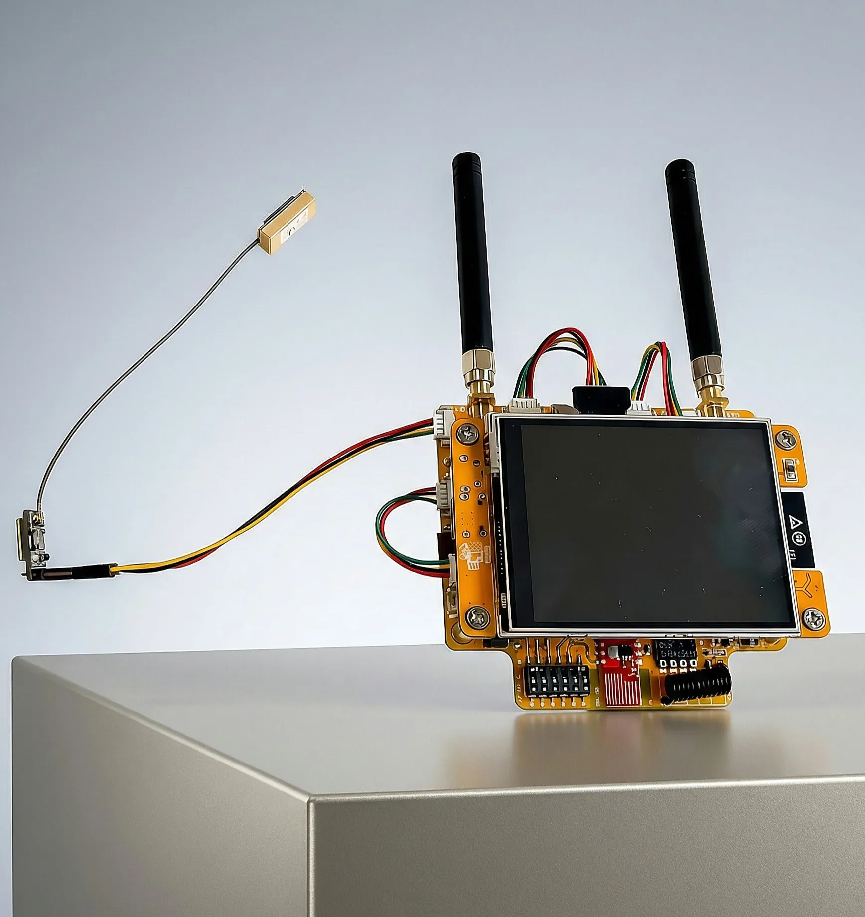 

The NM-RF-Hat Companion Hat Multi-Band RF for CYD Bruce ESP32-2432S028 nRF24 PN532 CC1101 IR TX/RX 433M OOK Power Mgmt TF Slot