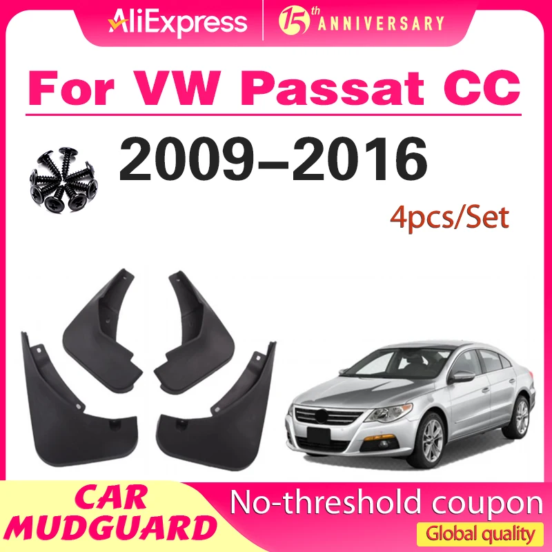 

For Volkswagen VW Passat CC 2009 - 2016 2012 2013 2014 2015 Fender Mudguard Mud Flaps Guard Splash Flap Mudguards Car Accessorie