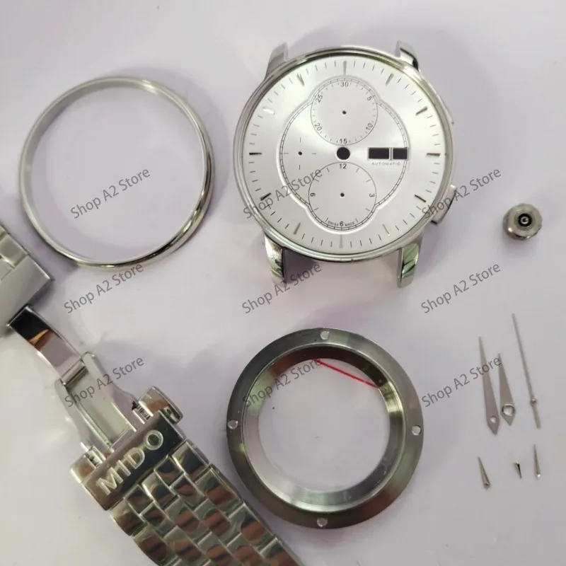 7750 , M8607 ,  case,  accessories, sapphire mirror stainless steel case.
