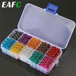 60/120pcs Auto Car Truck Mini Fuse Blade 5A 10A 15A 20A 25A 30A Mixed Kit Fuse Set Assortment Car Safety Blade Fuses Accessories