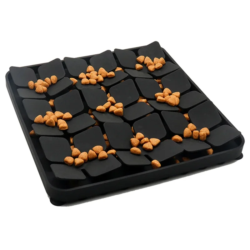 

Pet Dog Snuffle Pad Silicone Slow Feeding Treat Pad Foraging Skill Slow Feeder Anti-Slip Puzzle Mat for Boredom Cats Dog new