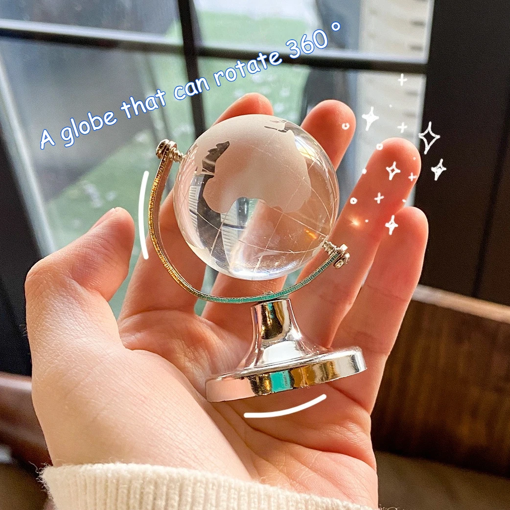 

Crystal Glass Transparent Sphere Office Desktop Decoration Home Decoration Collection Model Gift Crystal Globe