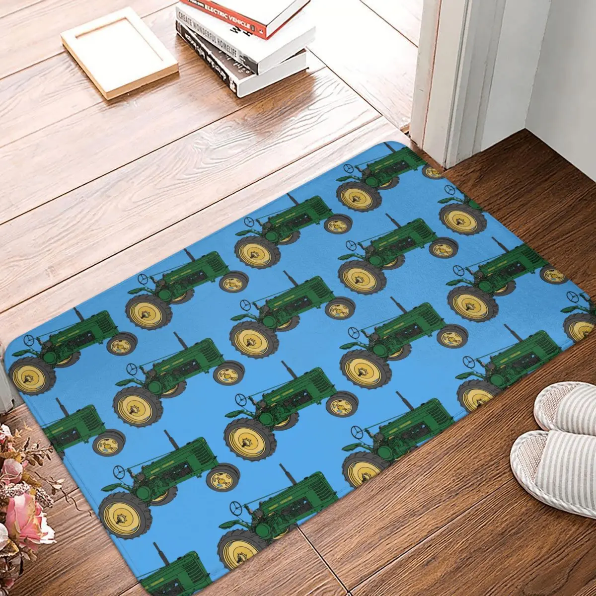 John Deere Styled Tractor And Quot Non-slip Doormat Floor Mat Carpet Rug for Kitchen Entrance Bathroom Living room Footpad Mats