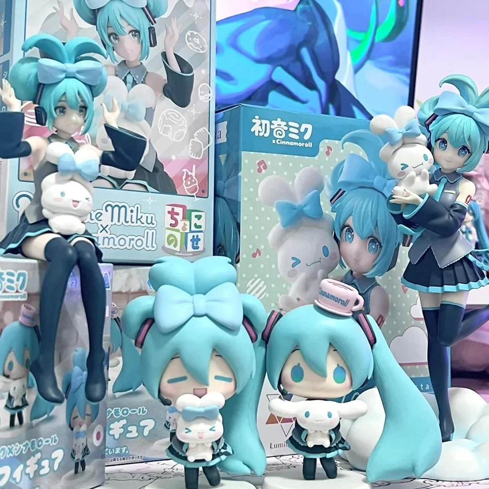 21CM Anime Collaboration Figure - Hatsune Miku X Cinnamoroll Collectible Model Decorative Gift for Children Birthday view 3
