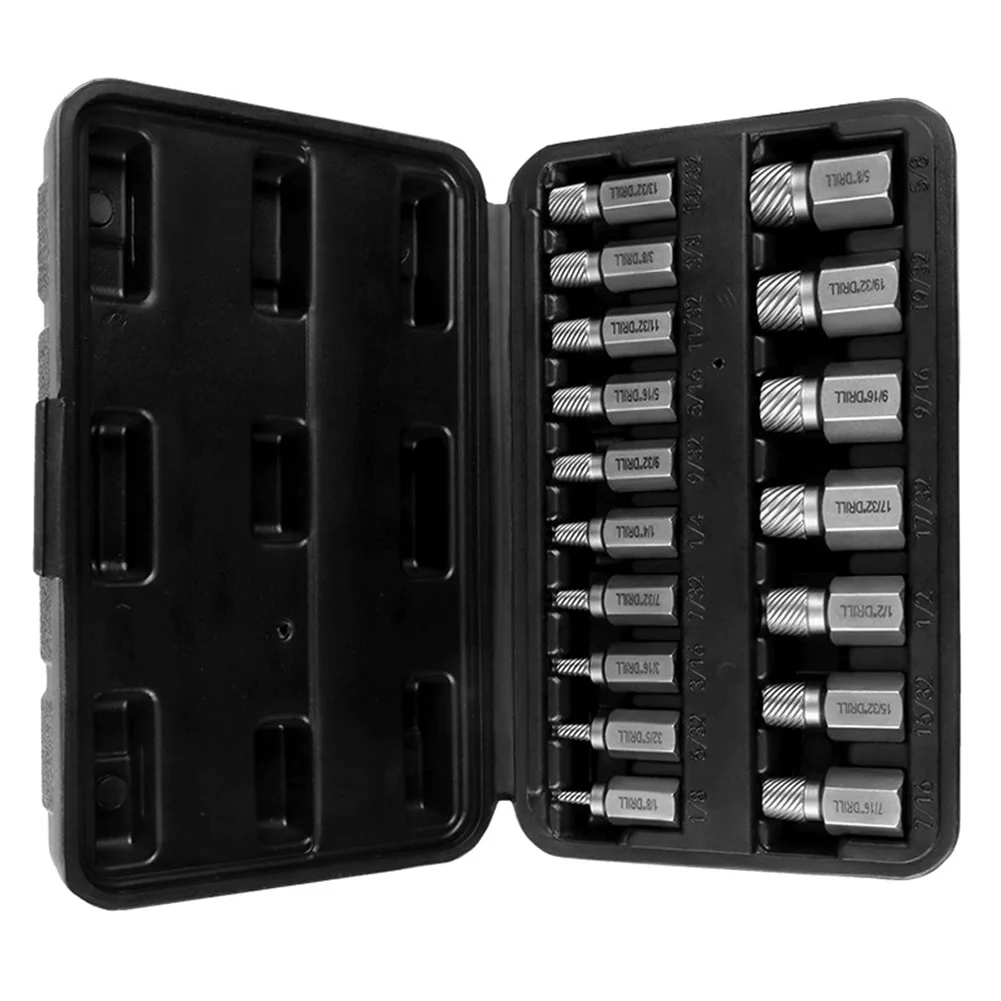 Taps Screw Extractor Set Workshop Equipment 17Pcs/set Hand Tools Hex Head Extractor High Quality Screw Extractor