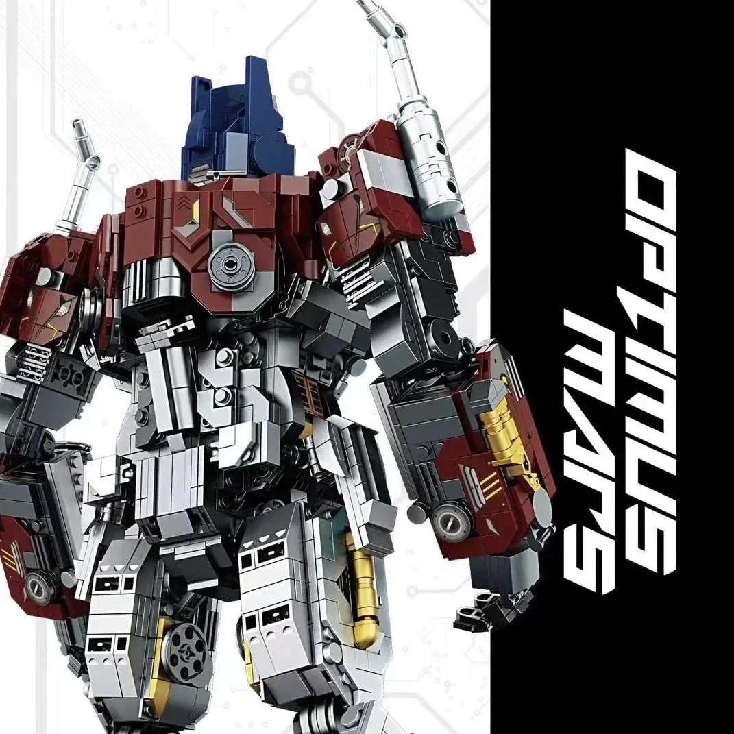 Optimus Primed Transformation Robot Block Brinquedos para Crianças, Big Truck Transforming Robot Brinquedos, Blocos de Construção do Filme, 667, 3000Pcs