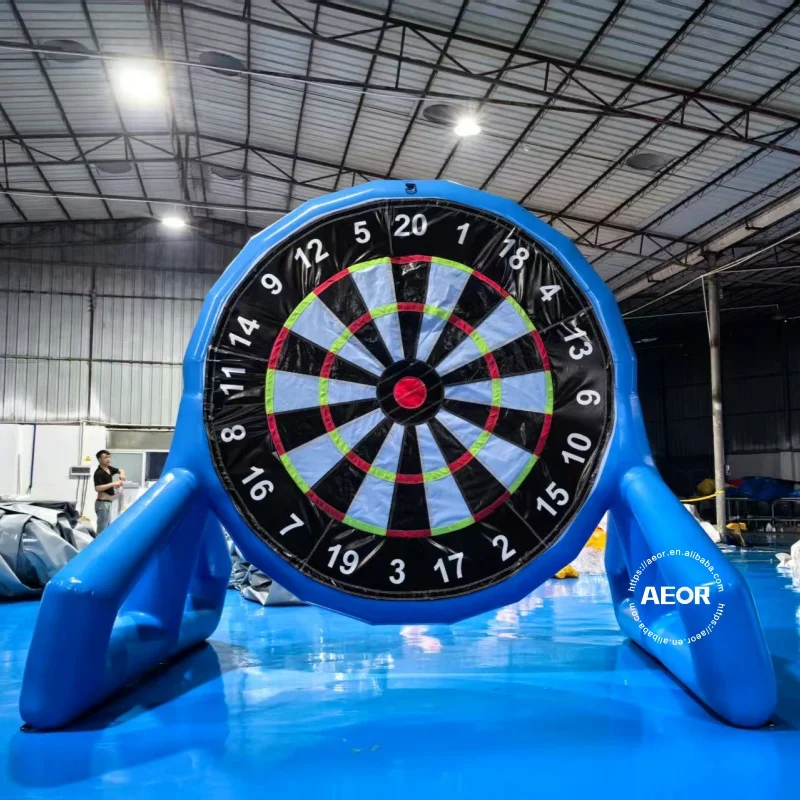 Wholesale Fun Inflatable Football Target Set Unisex PVC Soccer Field Indoor Outdoor Inflatable Football Darts