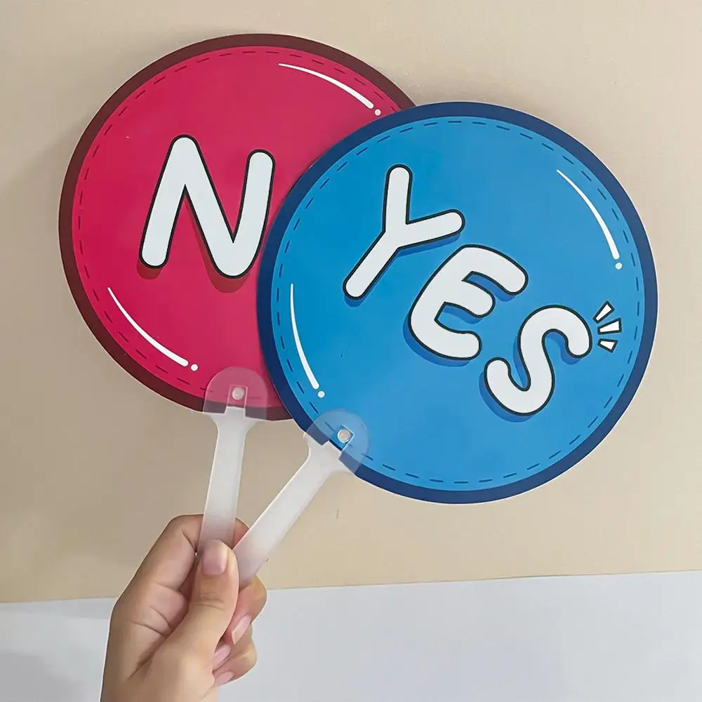 10 Pcs Opponent Sign Plastic Voting Paddles Students Teaching Aids Classroom Management Tools Yes No Polling Student