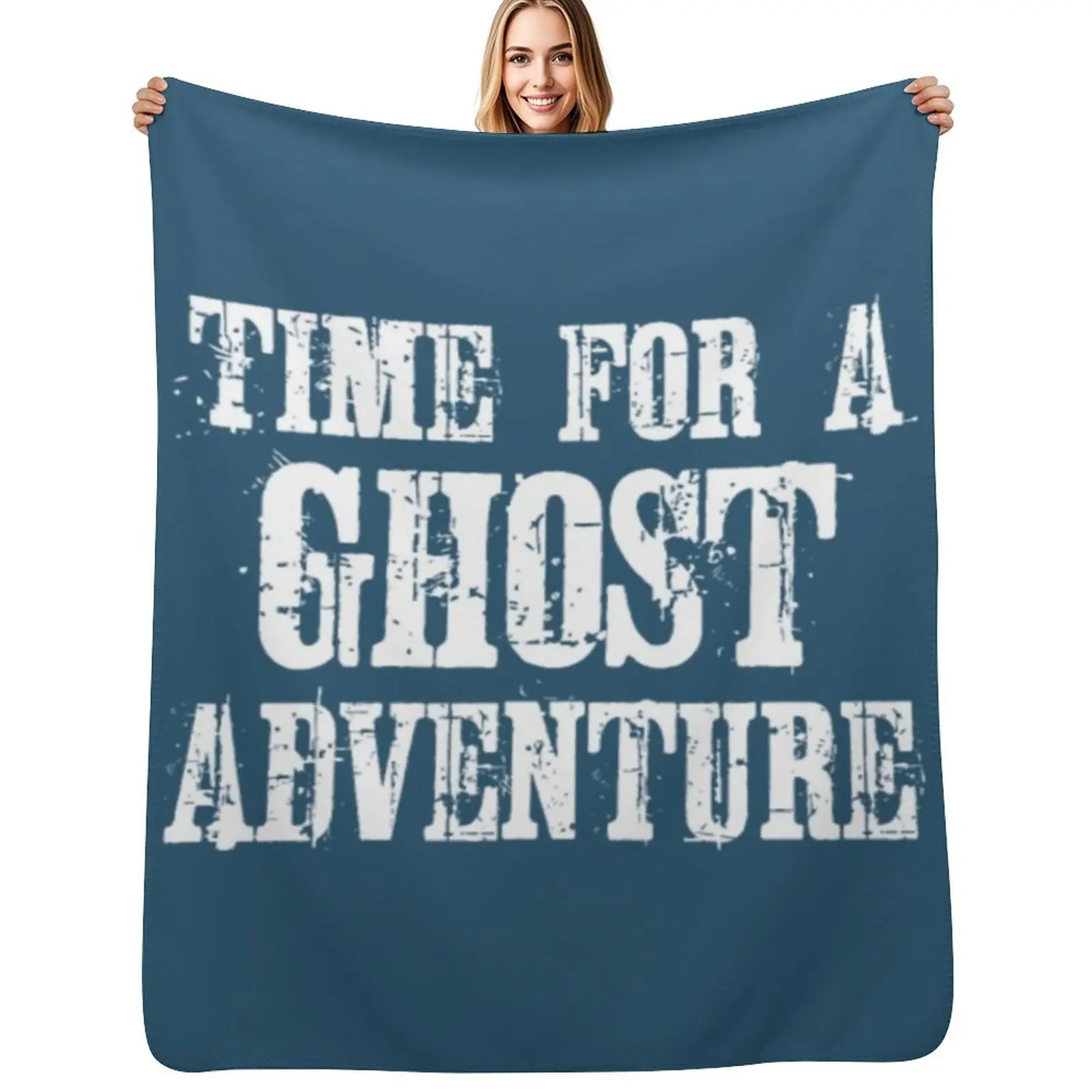 

Time for a ghost adventure Throw Blanket Lightweight Cozy Blanket for Bed Sofa