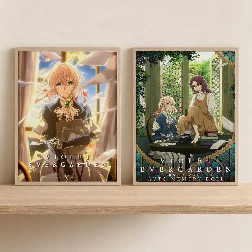 V-Violet Evergarden Anime Painting Calligraphy Modern Canvas Wall Art for Bedroom & Living Room | Home Decor Gift