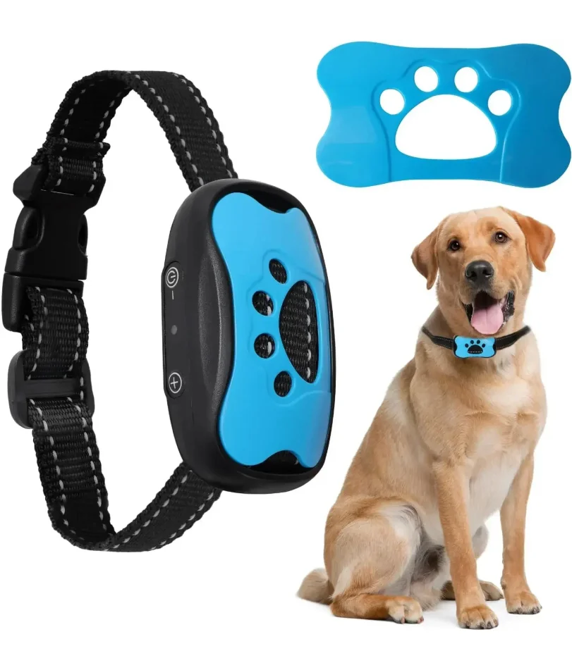 

Pet Dog Anti Barking Device USB Rechargeable Dogs Training Collar Ultrasonic Stop Barking Vibration Anti Bark Collar