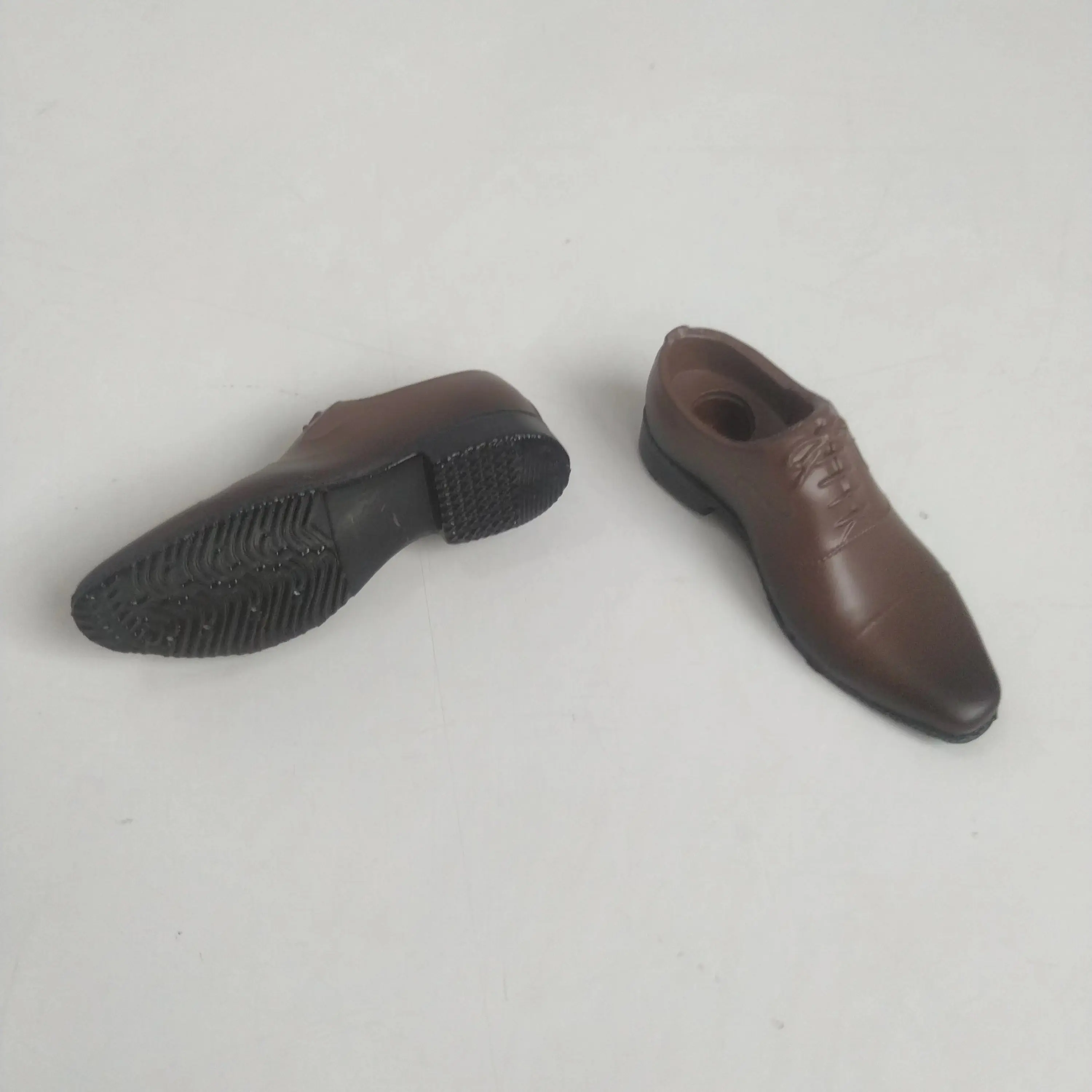 1/6 스케일 남성 남성 갈색 가죽 신발 신사 신발 모델 12 ''액션 피규어 DIY 액세서리