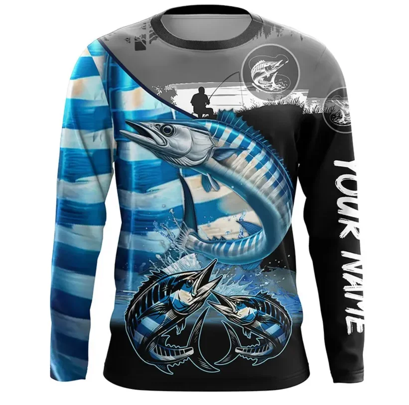 Men Long Sleeve T-shirt Bass F - 3D Printing Custom ulasan dan harga