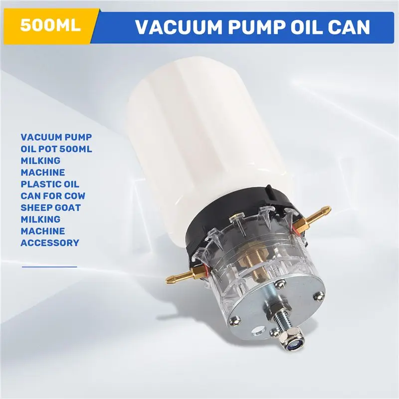 AT84-Vacuum Pump Oil Pot 500Ml Milking Machine Plastic Oil Can For Cow Sheep Goat Milking Machine Accessory view 2