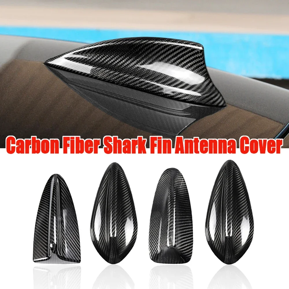 True Carbon Fiber Shark Fin Antenna Cover For BMW E90 E92 E46 E36 E60 F20 F30 F10 F22 F34 F15 F21 G30 G20 G01 G11 Accessories