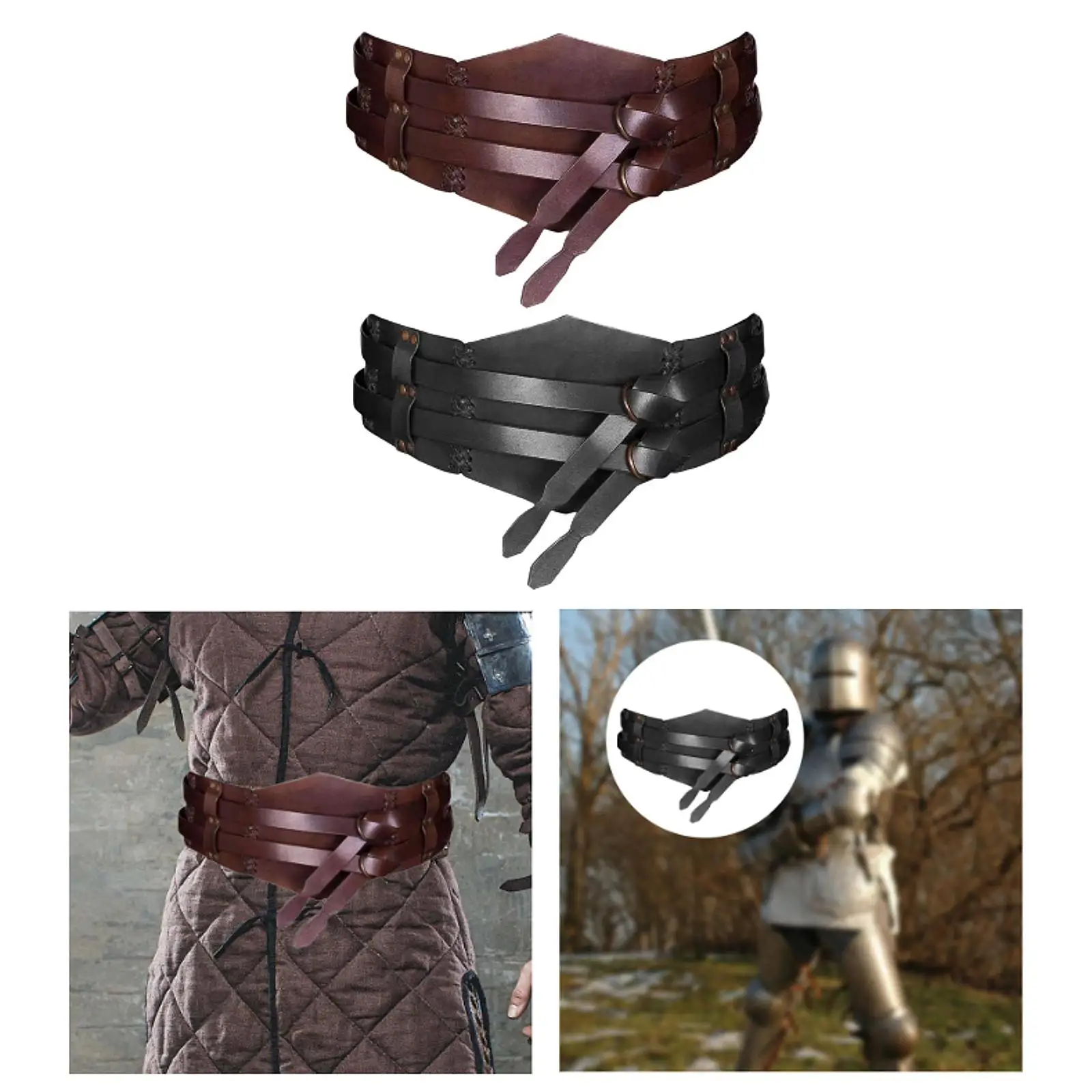 Medieval Wide Waist Belt Cosplay Accessory Halloween Costume Medieval Girdle