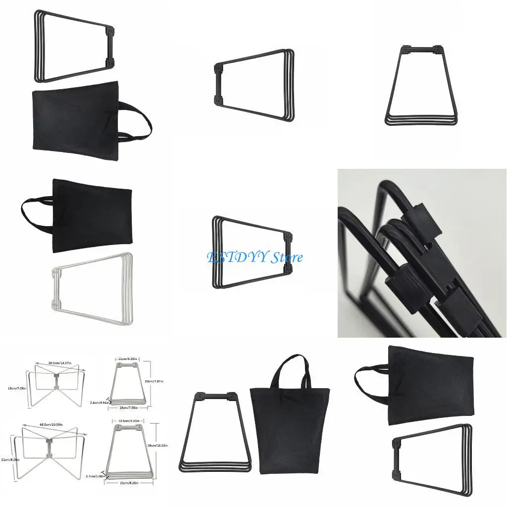 

G6DE Folding Coolers Stand Foldable Metal Stand for Camping Hiking Cooking Picnics