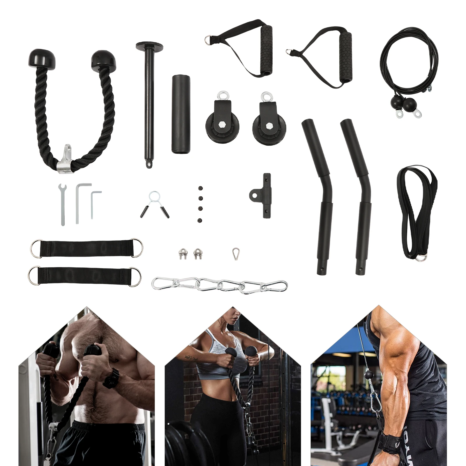Weight Pulley Pulley System Gym Cable System Cable Pull Fitness Lat Pull Kit