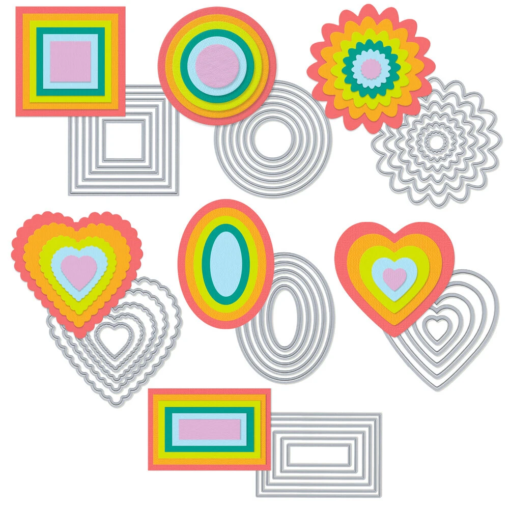 

2024 New Metal Cutting Mold DIY Clip Book Multiple Dialogs Relief Embossed Photo Album Greeting Card Making Mold Handicraft