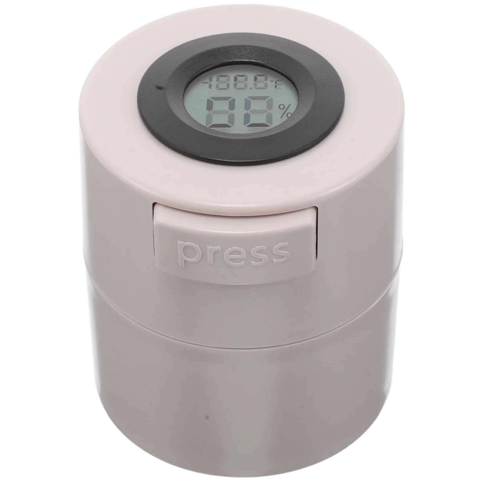 Airtight Eyelash Glue Storage Tank Temperature Humidity Display Lash Extension Holder Vacuum Sealed Jar Lash Glue Shaker