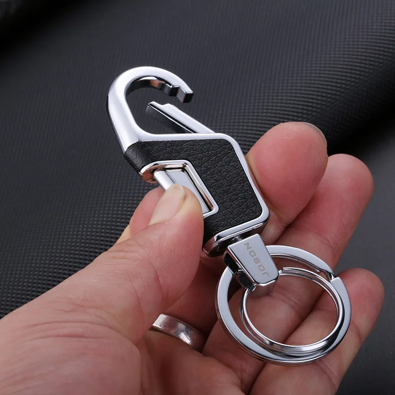 Classic Men Key Chain Car Luxury Keychain Durable Comfortable Press for Key Ring Holder Jewelry Accessories Xmas Christmas Gift