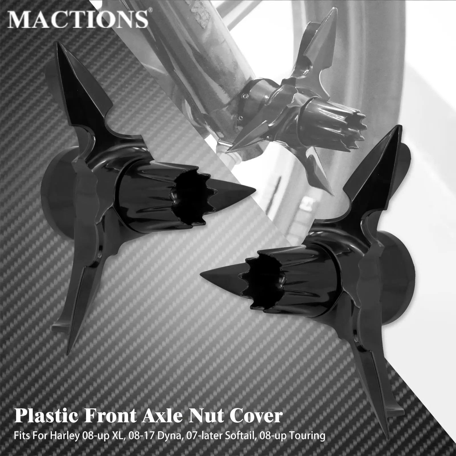 

Motorcycle Front Nut Covers Axle Cap Spinning Skull For Harley Touring Street Glide Sportsters Dyna Softail V-Rod ABS Nut Cover