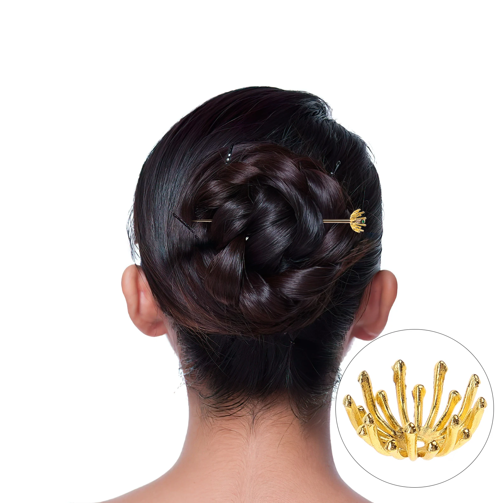 

100pcs Diy Flower Bud Headdress Accessory Metal Hairpin Craft Component Creative Chic Lightweight Jewelry Making Material For