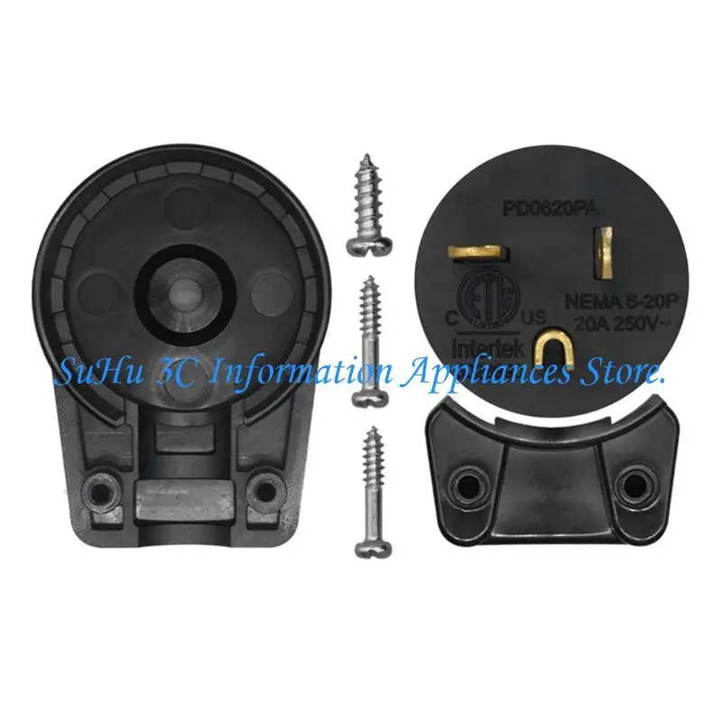  Industrial Strength NEMA 6 20P Plug Grounding PA66 Construction PD103050PA