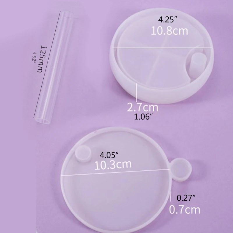 Jewelry Rings Box Mold Suitable for Candle Holder Jewelry Box Flower Pot Craft