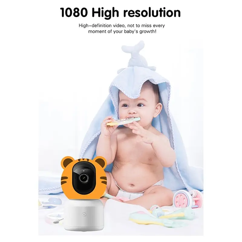 【FEEL THE DIFFERENCE 】4.5-Inch 1080P WIFI Baby Monitor Support APP And Two-Way Voice Intercom Camera Cry Detection Baby Newborn