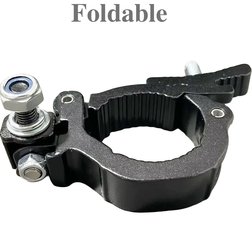 40mm Square Pipe Fold Clamp 47-52mm Round Tube Truss Mounting Clamp Folding Hooks For Stage Lighting Fixtures LED Moving Head