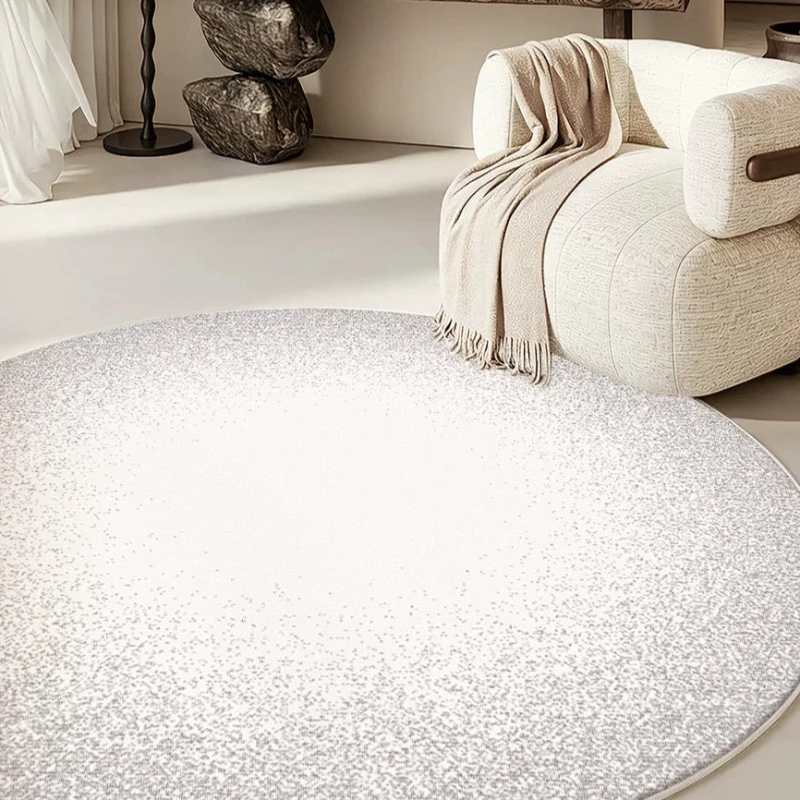 Italian Minimalist Carpets for Living Room Lines White Bedroom Decor Carpet Soft Bedside Plush Rug Round Home Thicken Floor Mat