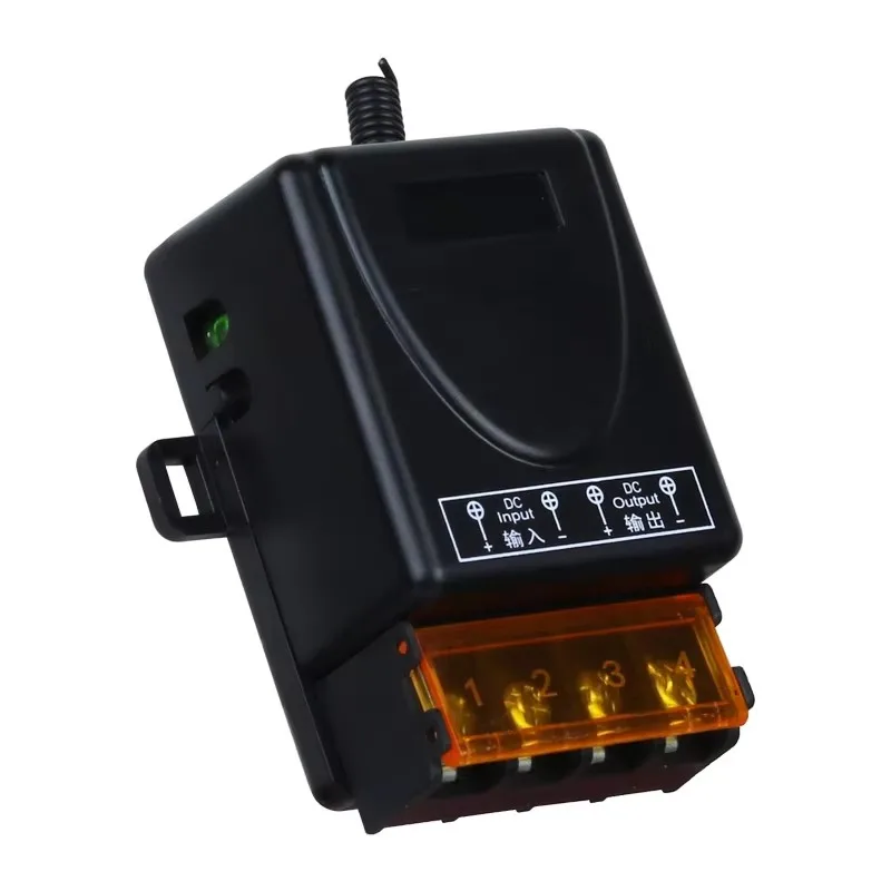 Smart Home DC 12-72V 24V 30A Wireless Remote Control Switch RF 433Mhz Transmitter On Off Switch for Water Heaters Ceiling Lamp