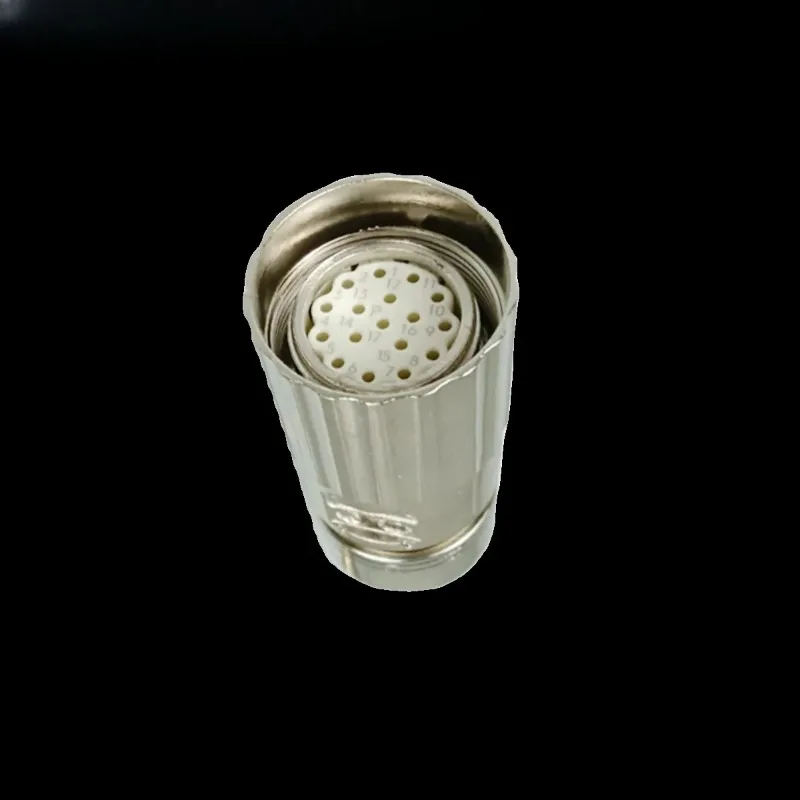 SuitableM23 17 Core Connector Hole Shaped Female Head E Type Clockwise P Type Counterclockwise Aviation Head 6FX2003-0SU17