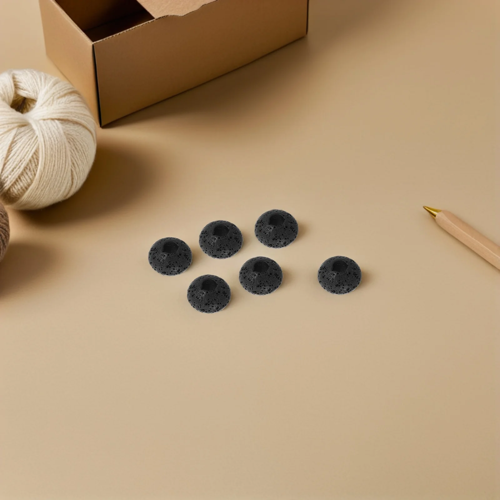 

20 шт., диффузор для вулканической породы, лавы, камни, изготовление ювелирных изделий своими руками, бусины с большими отверстиями для браслетов, ремесел, натуральный ароматический диффузор, камень