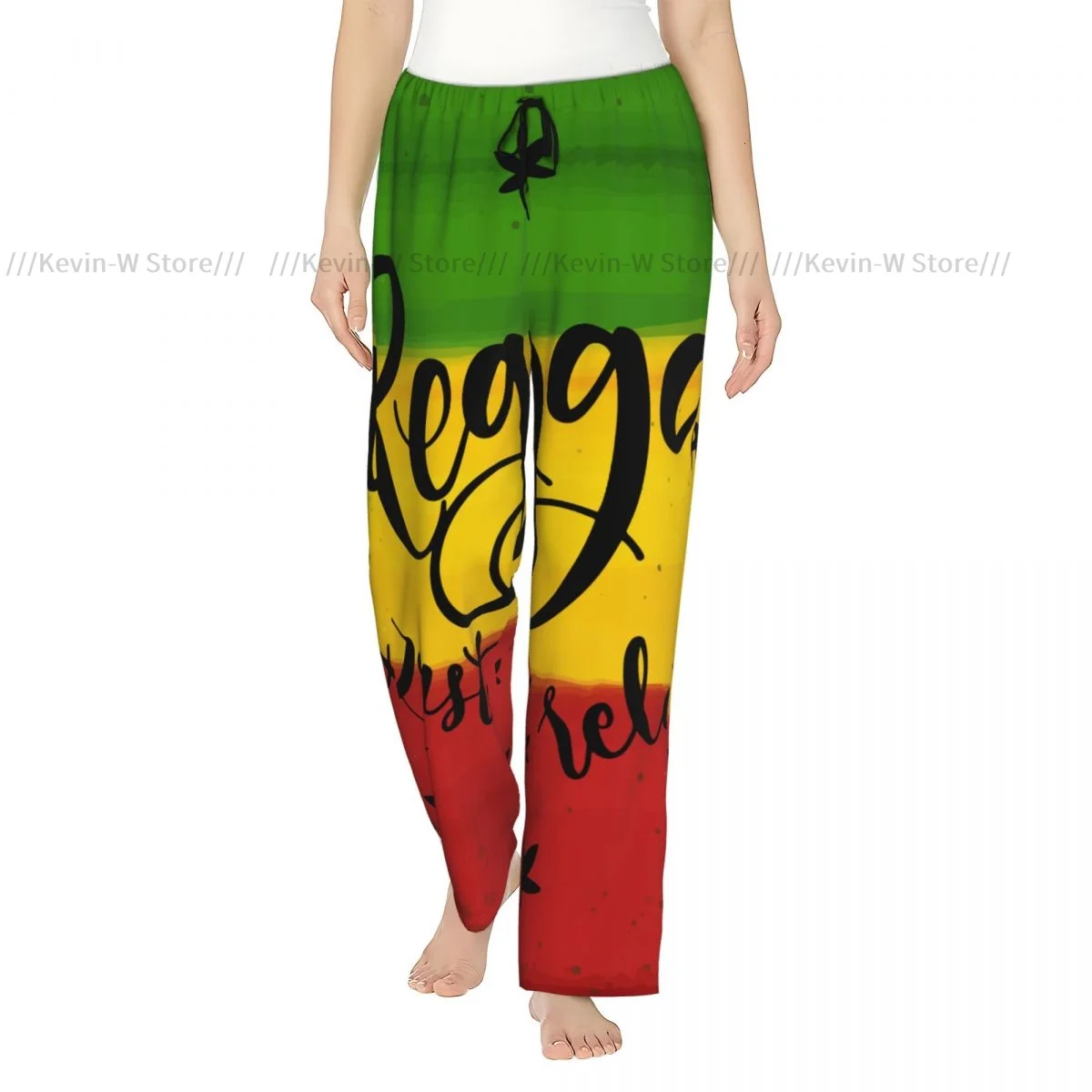 

Brush Stroke Reggae Flannel Pajama Pants for Women Warm and Comfortable Sleepwear