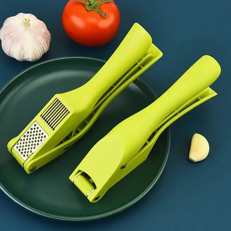 Hot Sale 2-In-1 Stainless Steel Manual Garlic Press Household Multifunctional Kitchen Gadget