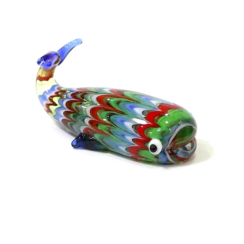 

Murano Glass Sea Animal Figurine Cute Whale Ornaments Home Table Decor Collection Holiday New Year Birthday Party Gifts for Kids